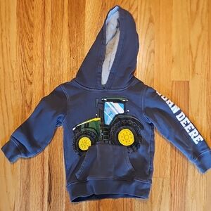 John Deere Kids Navy Hoodie with Tractor Graphic